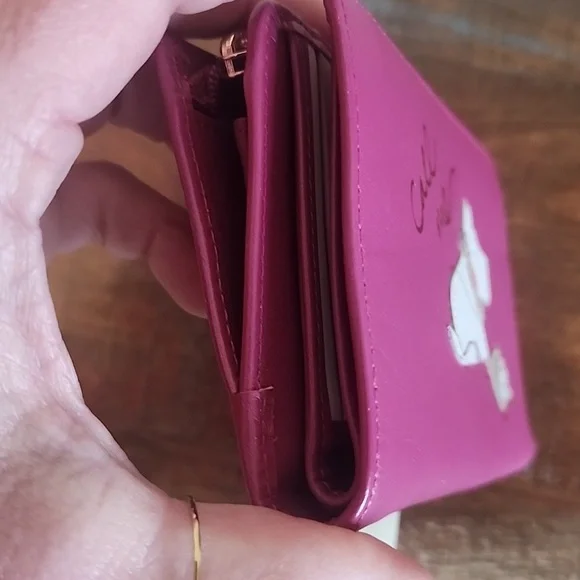 Radley London Pink Leather Scottish Dog Phone Call Me Wallet NWT Zip Snap - Picture 6 of 14